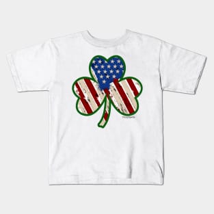 Kiss Me...I am American - Green! Kids T-Shirt